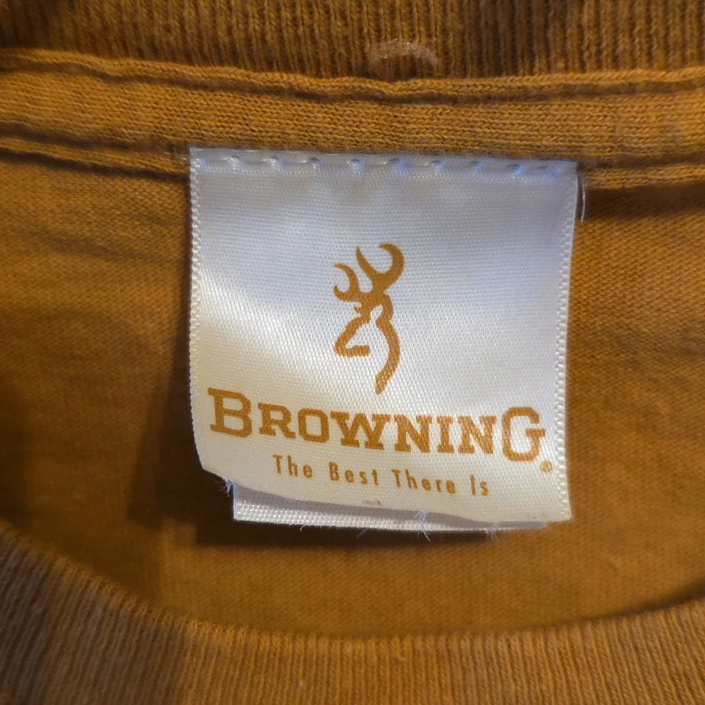 Mens' Browning T-shirt M - Picture 3 of 4